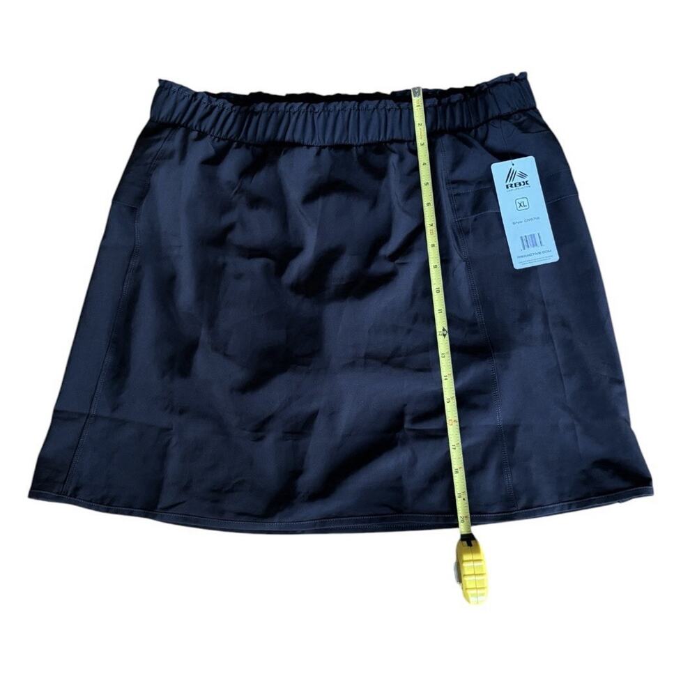 NWT RBX Active Women Black Athletic Skort Tennis Golf Skirt Pockets Sz XL - Picture 2 of 5